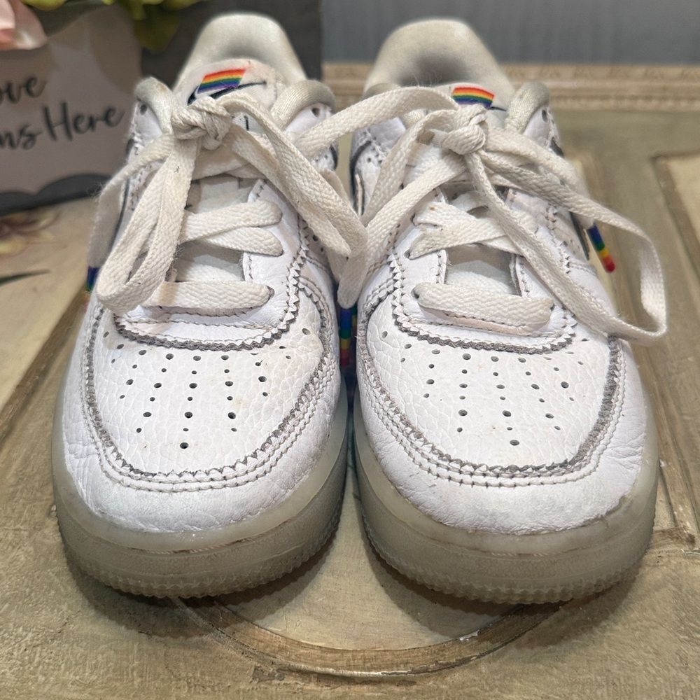Nike Air Force One PS Be True Low Sneakers Child’s Sz 12C - Picture 3 of 16